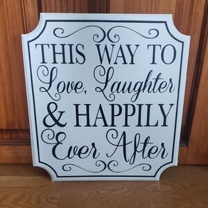 Black and White Inspirational Wall Sign